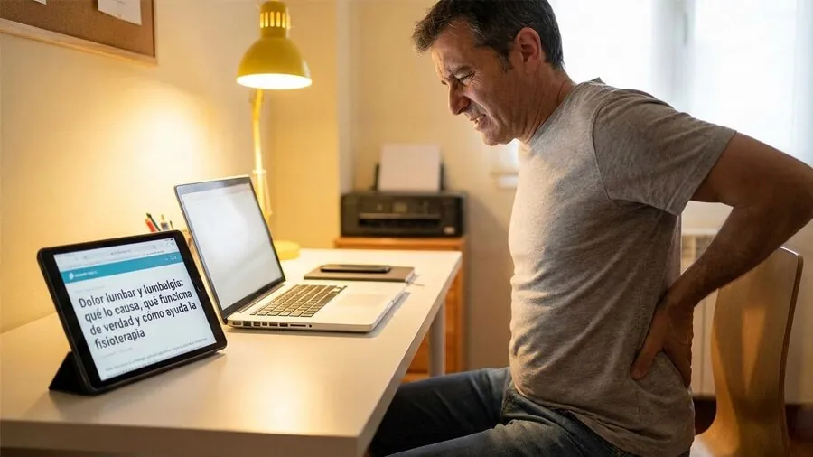 Dolor lumbar y lumbalgia: qué lo causa, qué funciona de verdad y cómo ayuda la fisioterapia