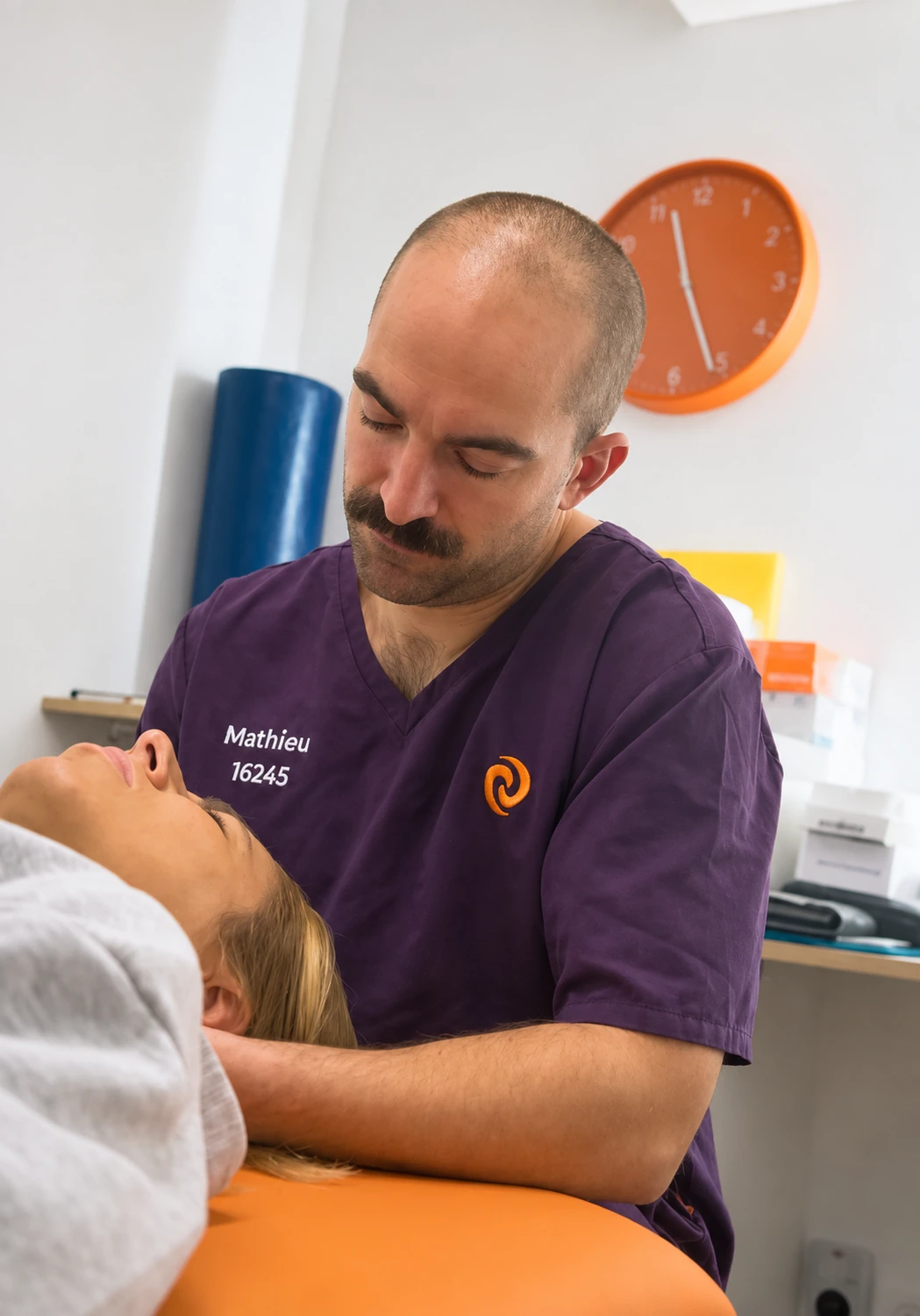 Terapia manual sobre camilla en Windfit Salud, Madrid